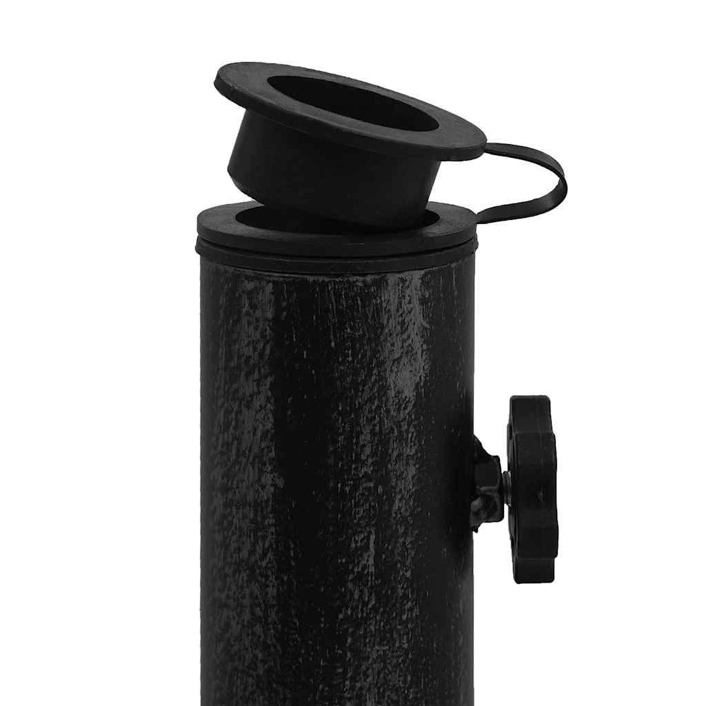Vidaxl Podstawa Pod Parasol, Czarna, 47X47X33 Cm, Żeliwo
