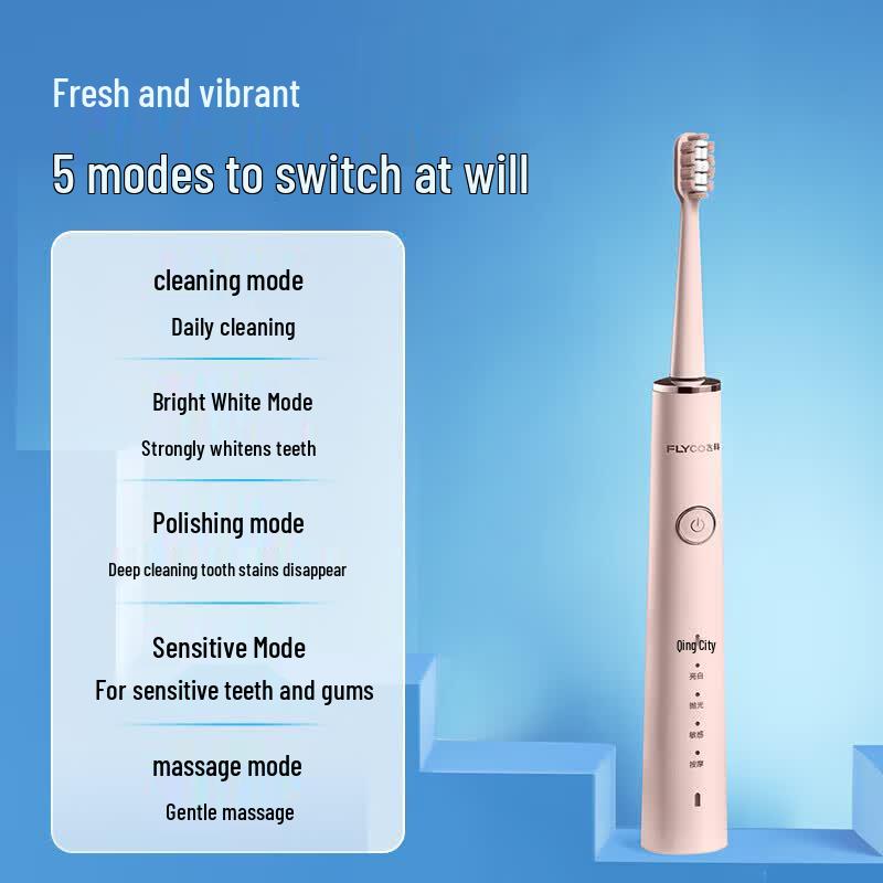 FLYCO FT7108 Smart Sonic Electric Toothbrush CN plug (adapter included)