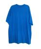 Blue Crew Neck Short Sleeve T-Shirt Casual Unisex Top 3X