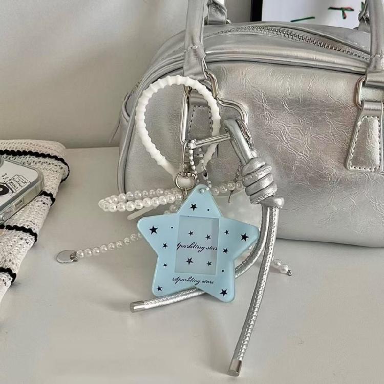 Adorable Bows Wing Key Chain For Girls And Teens Featuring Chic Star Shape And Smooth Texture Handbag Accessory