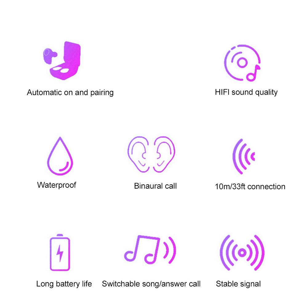 Wireless Headphone Magnetic Charging Binaural Call Sports Earphone