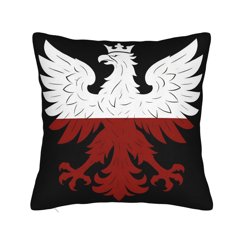 Symbols of Poland Pillowcases Funny Pillow Case For Sofa Home Decoration Square Pillow Cover