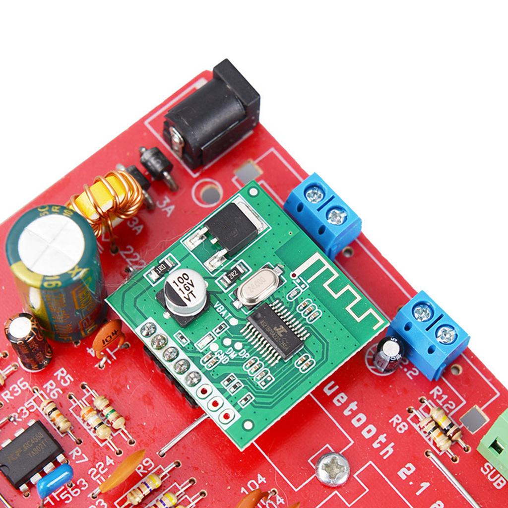 2.1 Channel Bluetooth-compatible 5.0 Amplifier Board 80Wx3 DC12-15V High Power Vehicle Computer Audio Amplifier Board