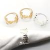 6Pcs/set Fashion Zinc Alloy Letter Design Napkin Ring For Ramadan Table Napkin Towel Decoration