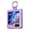 For Samsung Galaxy Z Flip6 5G/Z Flip5 5G Folded Phone Case Skin-Touch Hard PC Phone Cover with Ring Holder