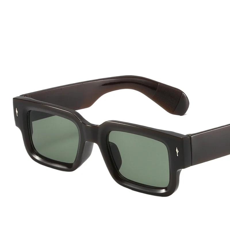 New Men Punk Retro Rectangle Frame Sunglasses Fashion Sun Glasses Luxury Brand Design Glasses UV400 Eyewear Women Goggles