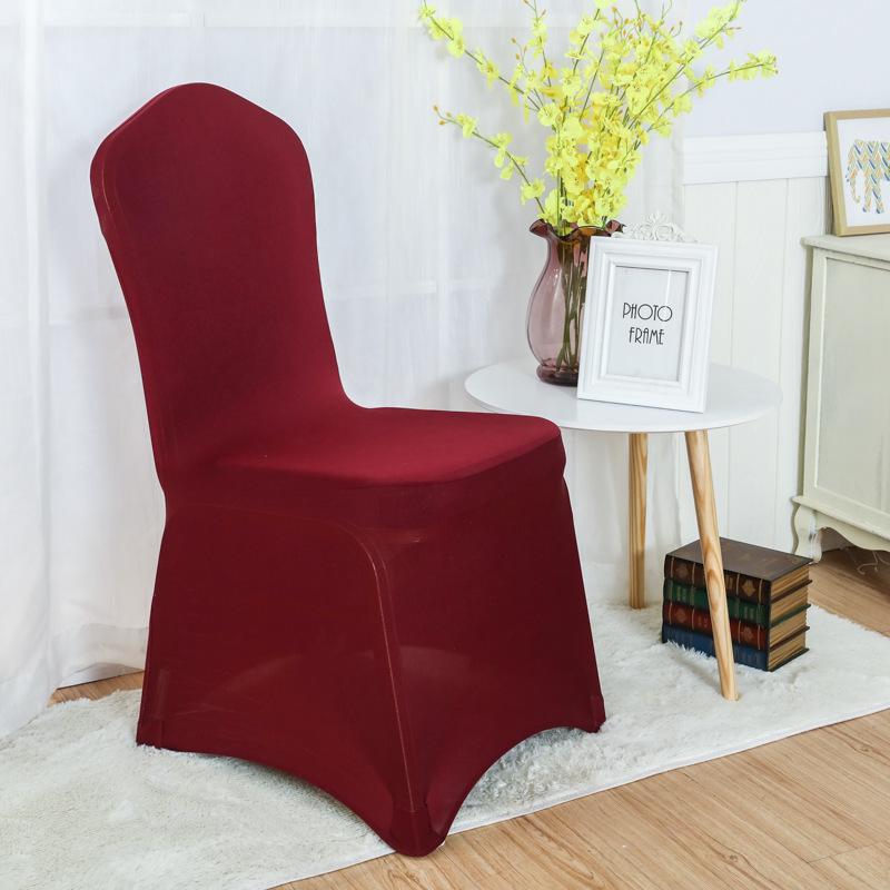 Einfarbiger Stretch-Stuhlbezug für Hochzeiten & Bankette zum Jahresende