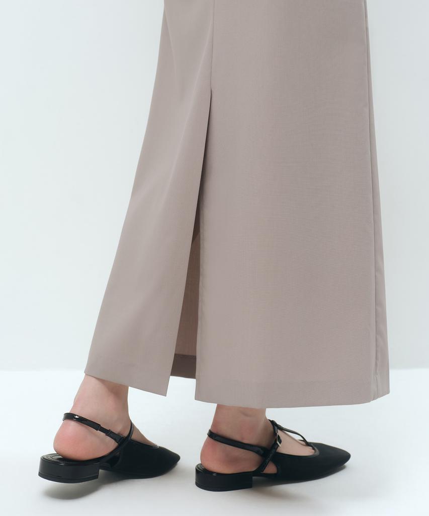 MUSINSA STANDARD WOMAN [Cooltandard] Women'S Straight Maxi Skirt [Light Beige]
