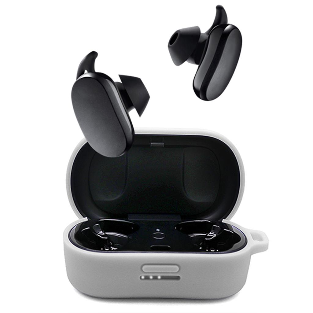 Husă Silicon pentru Bose QuietComfort Earbuds Albă
