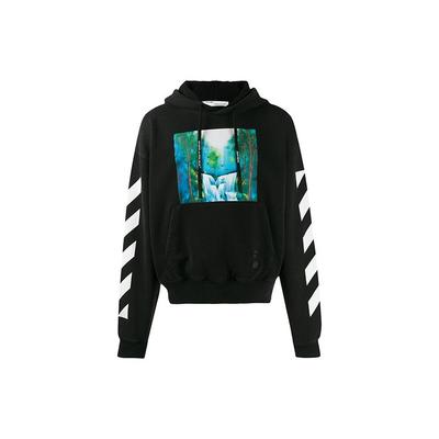 Diag Wasserfall Über Hoodie Schwarz / Mehrfarbig Herren Oberteile OMBB037E19E300151088
