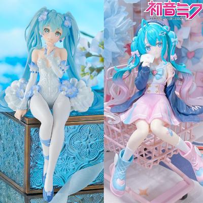 2 Arten Hatsune Miku Anime Figur Kawaii PVC Modell Puppe Action Figur Blumen Fee Matrosenanzug Version Ornamente Weihnachtsspielzeug Geschenke