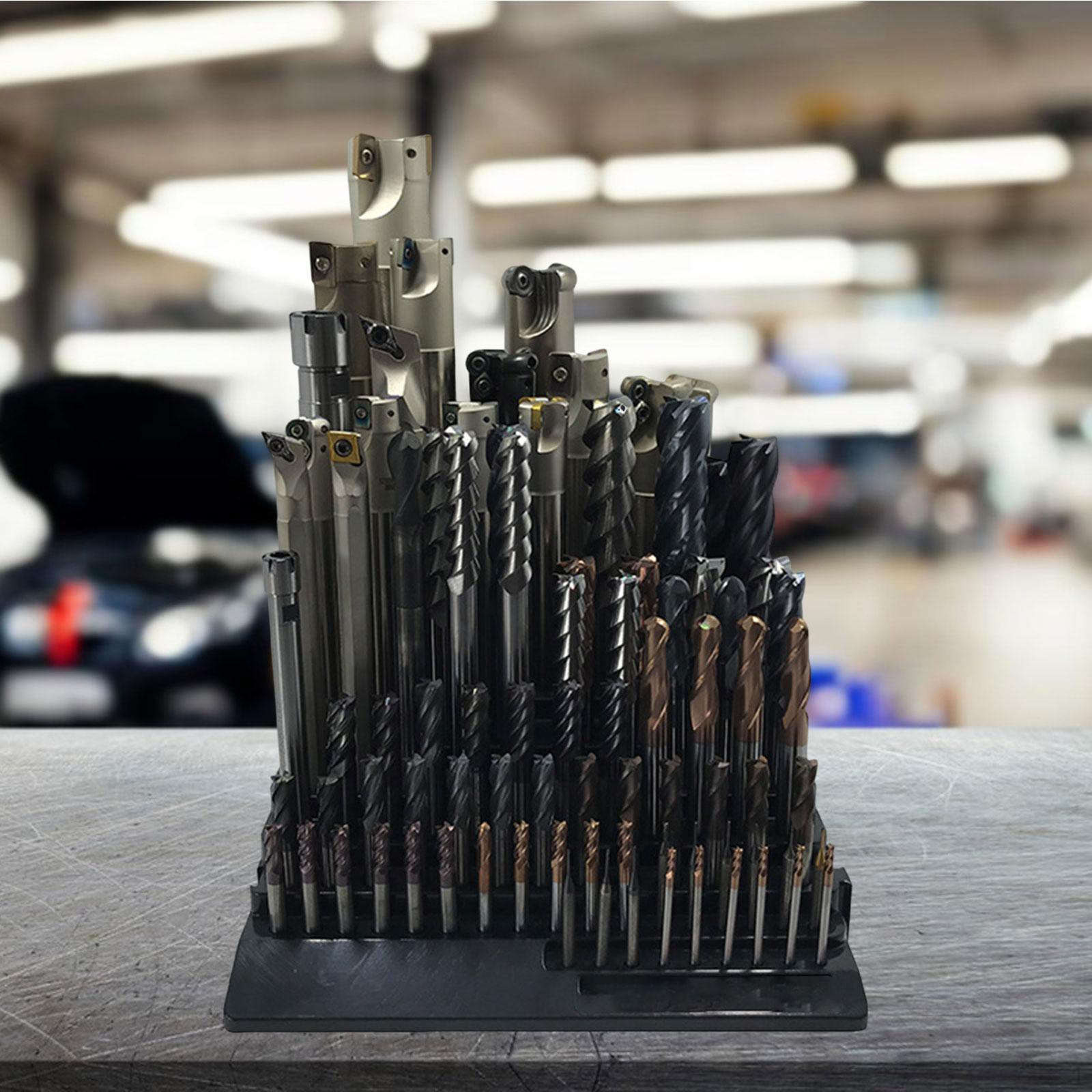 

Фрезерный органайзер Ящик для хранения сверл Инструменты Запасная часть Прочный Черный Универсальный для пробивки 85 Hole