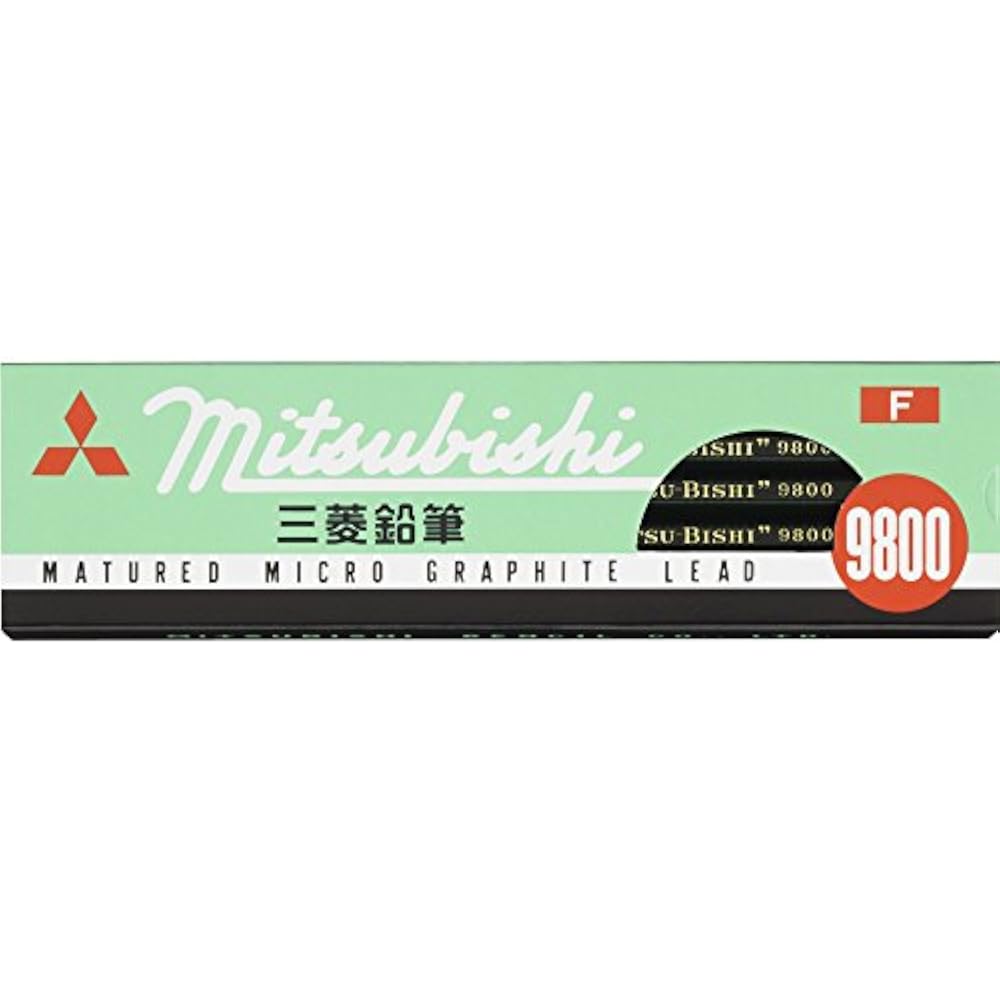 Mitsubishi Pencils, Pencils, Office Pencils, 9800 F, Pack of 12, K9800F