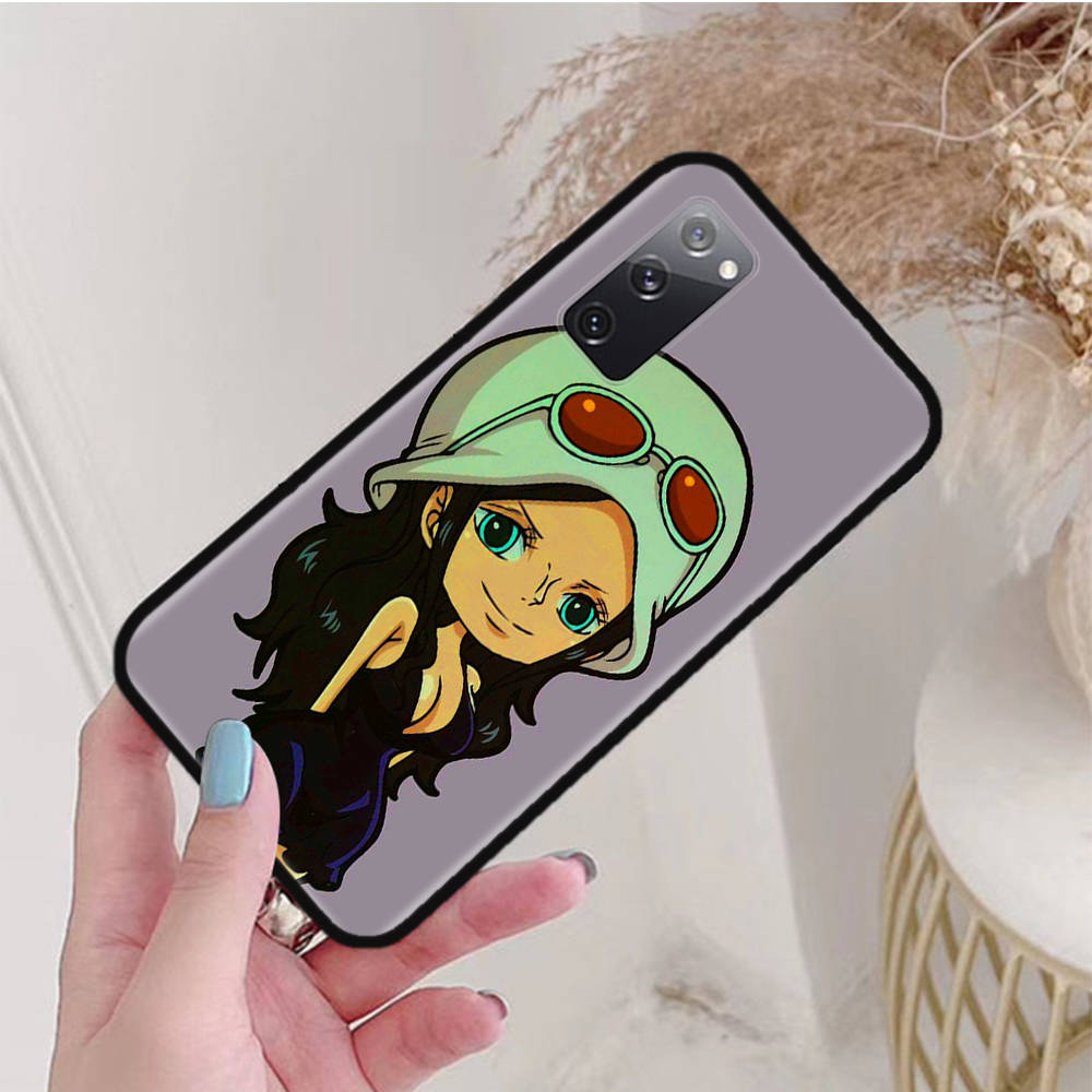 Black Case for Xiaomi Poco X6 X4 M5 M6 F5 F6 C65 C55 C50 C51 C40 Pro Redmi 14C A3X 13C 12C 11T 10A 9C Note 7 6 8A Plus W-73 One Piece Robin