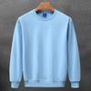 Men's 320g Heavyweight Drop Shoulder Crew Neck Sweatshirt, Autumn/Winter, Solid Color Cotton Pullover, Long Sleeve, Trendy Design