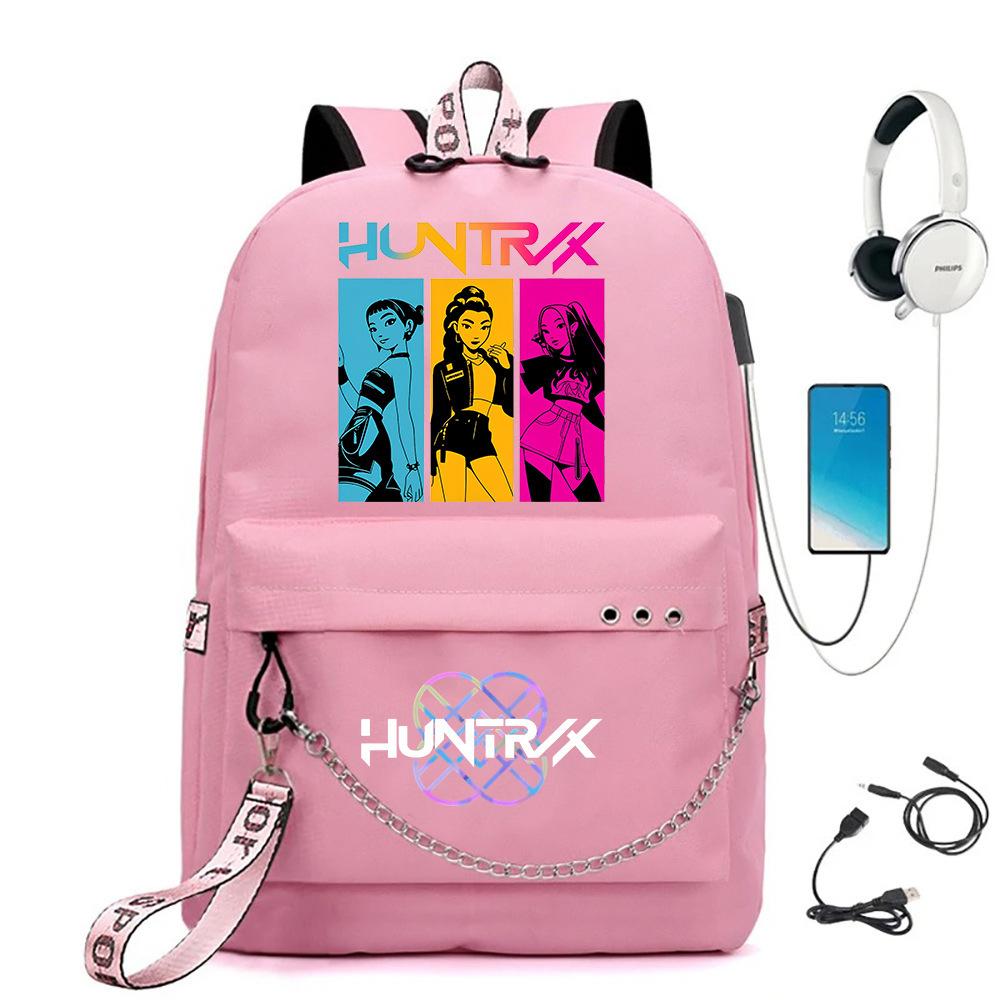 K-pop Printed Backpack for Teenager Girl Boy Bookbag Kid Gift Large Capacity Waterproof Travel Bag Rucksak