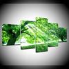 The green trees sunshine 5 piece Wallpapers modern Modular Poster art Canvas painting for Living Room Home Decor