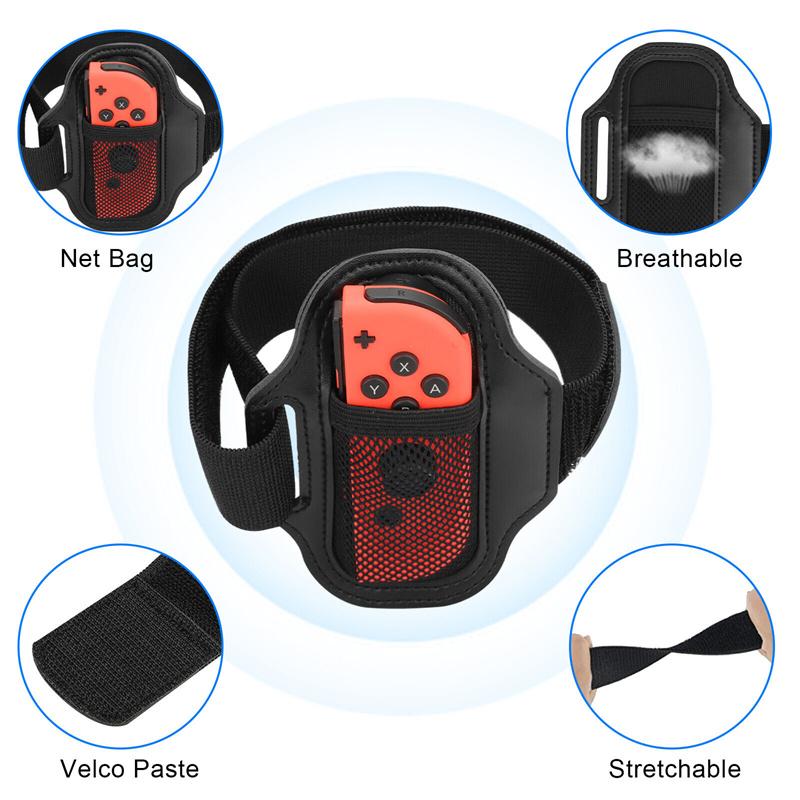 2Pc Leg Strap For Switch Sports Play Soccer, For Joycons Switch Oled Model Controller Game Accessories,Adjustable Elastic Strap