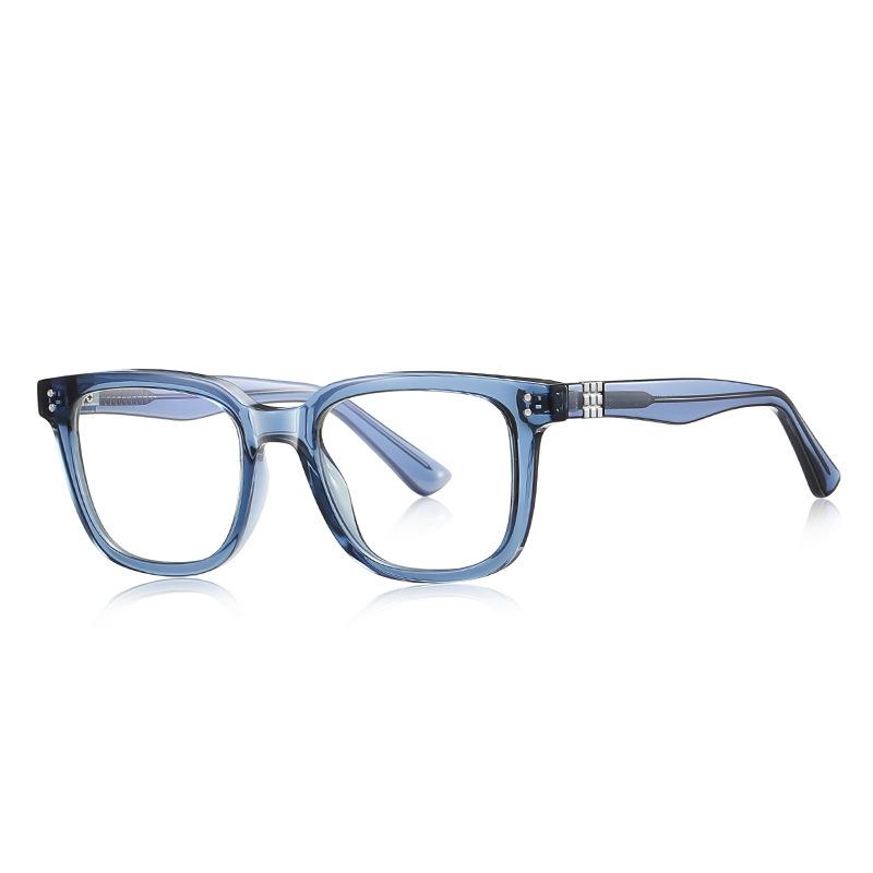Unisex Square Reading Glasses Anti Blue Light TR90 Rivets Presbyopic Eyeglasses Radiation Protection Optical Glasses