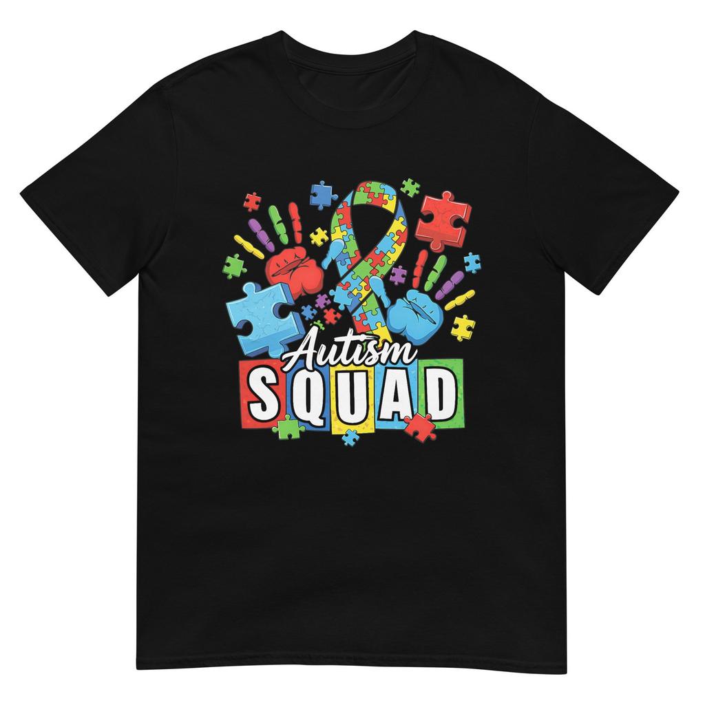 Autism Awareness Autism Support Squad Family Heart Puzzle Tshirt