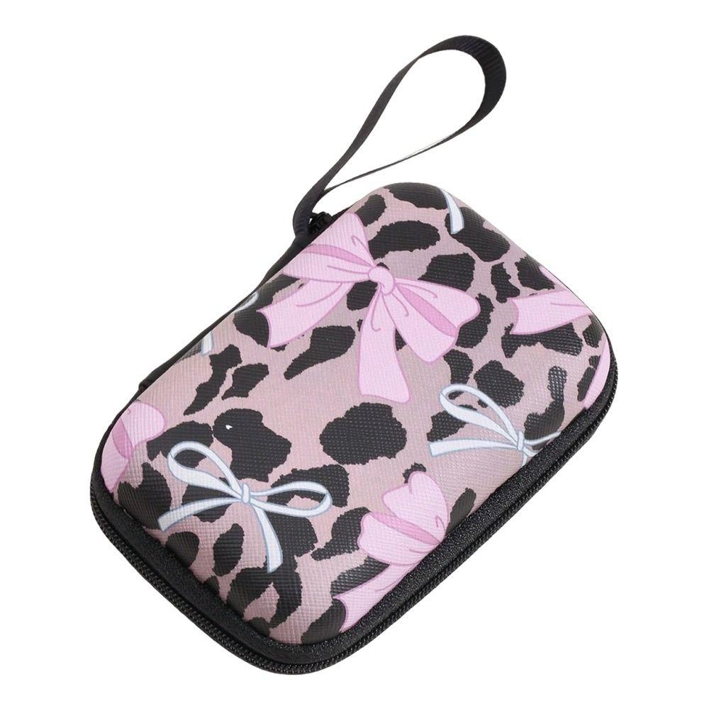Color Printed EVA Storage Bag Square Shape Cartoon Print Data Cable Storage Protective Cover Anti-collision Headphone Bag
