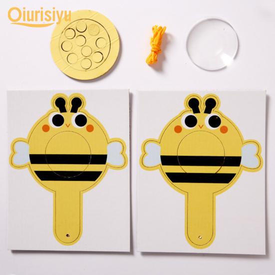1 Set Practical Easy to Install Cooperation Lightweight Frog Shape Magnifier Educational Toy Kid Supply Kids Magnifier