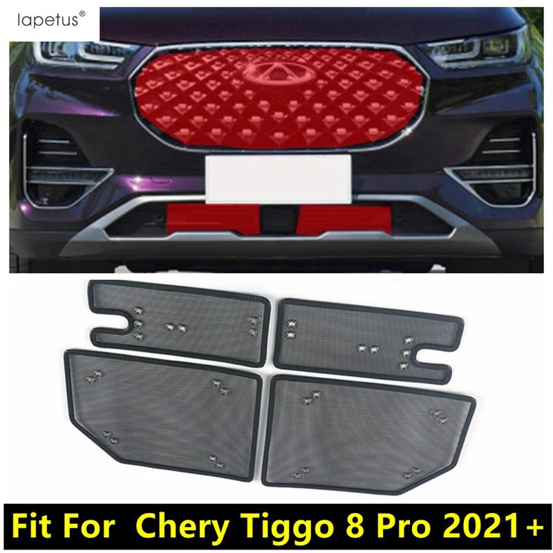 Car Front Grille ect Grill Mesh Net ert Screening Protection Accessories Exterior Kit Fit For Chery Tiggo 8 Pro