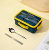 Wheat Straw Insulated Microwave-Safe Bento Lunch Box for Office & Students
