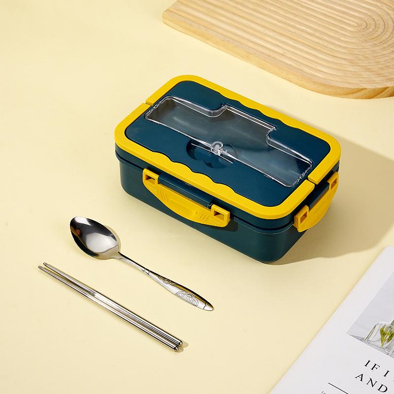 Wheat Straw Insulated Microwave-Safe Bento Lunch Box for Office & Students