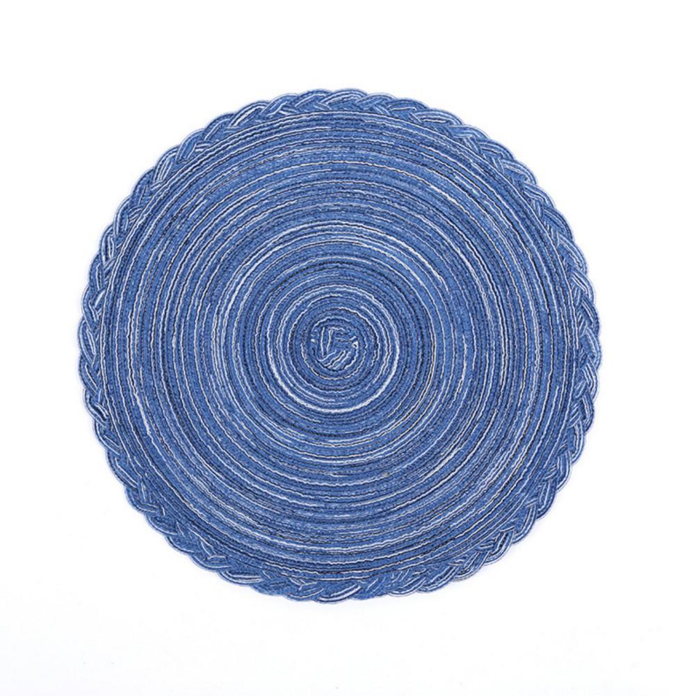 1PC 18cm Round Woven Non-slip Placemat Coaster Insulation Pad Mug Cup Table Mat Home Decor Kitchen Accessory