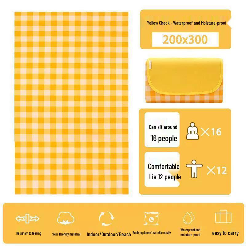 Thickened Waterproof Outdoor Picnic Mat - Portable for Camping, Beach, Tent, or Garden