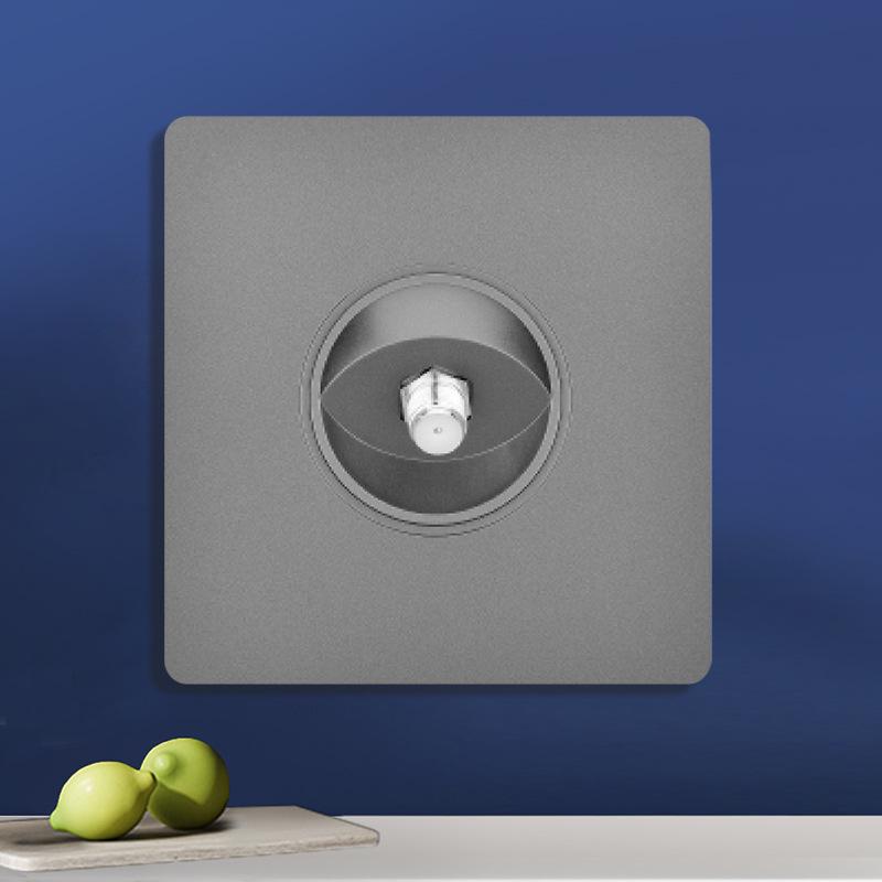 Priză UK 13A pentru perete gri cu încărcător Type-C și USB