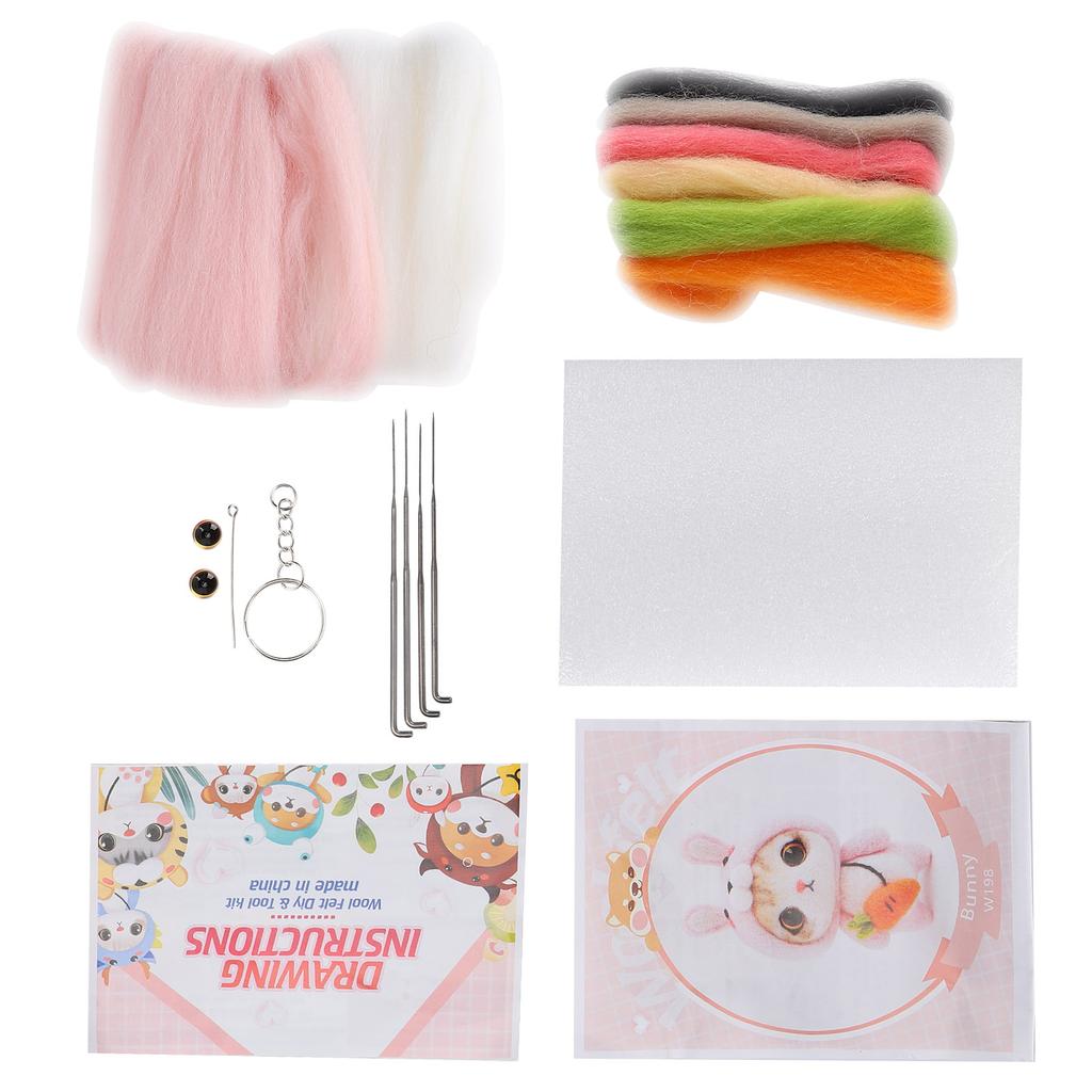 Needle Felting Wool Chemical Fiber Plush Doll Making DIY Material Needle Hand Made Craft