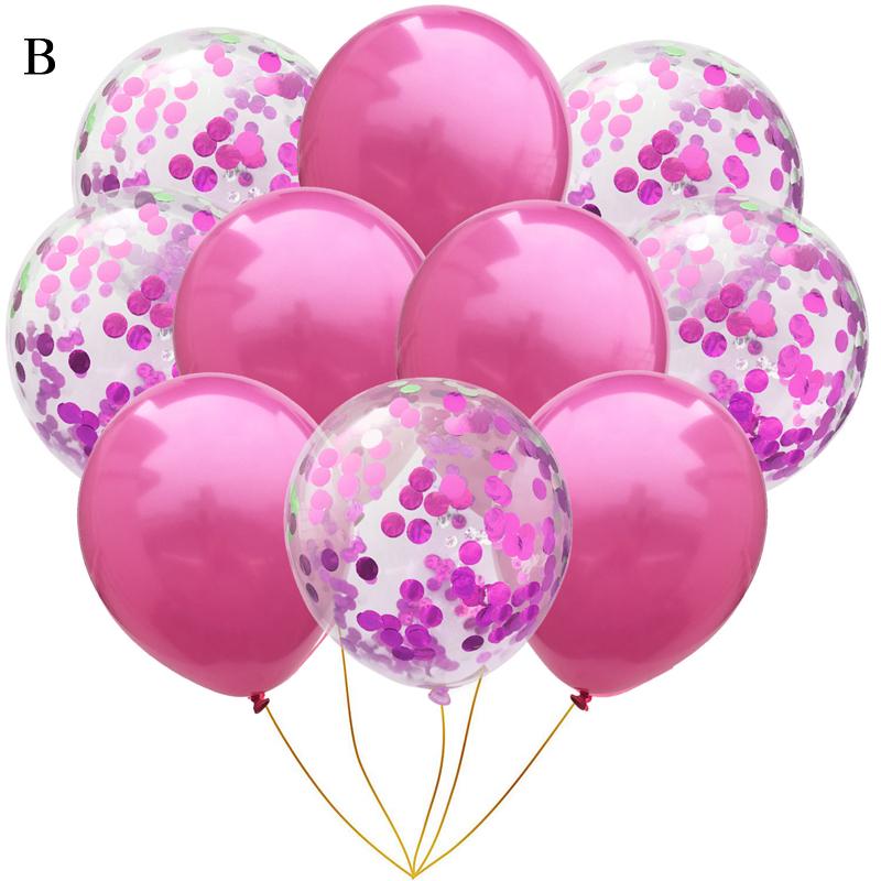 10pcs Confetti Happy Birthday Baby Shower Decoration Party Balloons Supplies