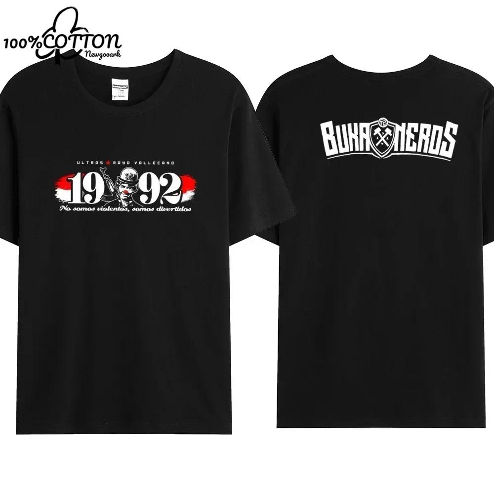 

LE 2024 Hot Sale Summer Men s Bukaneros Fashion Black Double Sided Logo T Shirt Vallecanos S