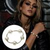 Large Coarse Ball Bead Bracelet 20mm Beaded Link Chain New Stackable Bracelet  Women's Accessories