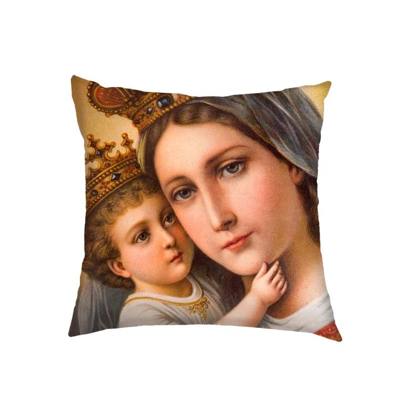 Gnadenmutter von Guadalupe Jungfrau Maria Kissenbezüge Heilige Maria Ölgemälde Kissenbezüge Schlafzimmer Büro Kissenbezug Dekokissenbezug