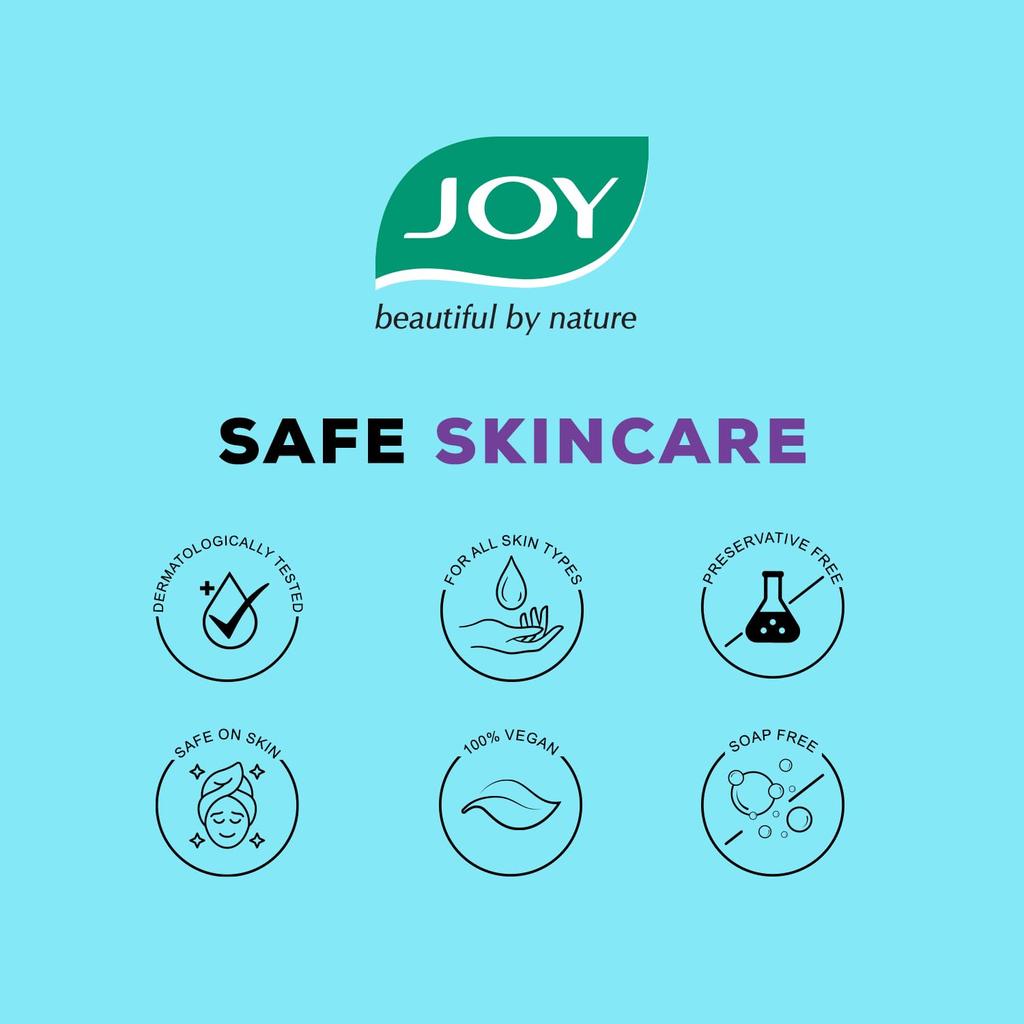 Joy Mint & Eucalyptus Shower Gel Body Wash 500 ml Pack of 1 | Vegan Soap Free, Cooling Mint & Deep Cleansing Eucalyptus for All Skin Types