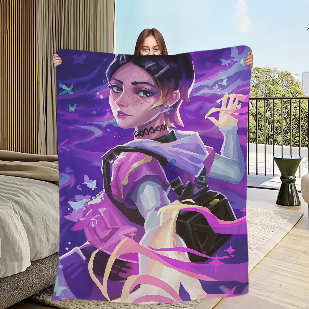 

Clove V-VALORANT Game Blanket Flannel warm comfort soft plush blanket For Picnic Beds Sofas Homes And Bedrooms 30x40in