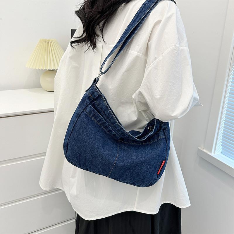 Stylish Canvas Tote Bag For Women Trendy Street Style Shoulder Bag With Zipper