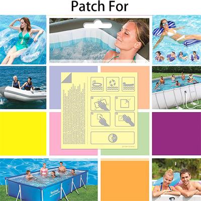 10Pcs Swimming Pool Pvc Repair Patch Waterproof Swimming Ring Repair Kit Inflatable Boat Repair Patch Swimming Pool Accessory