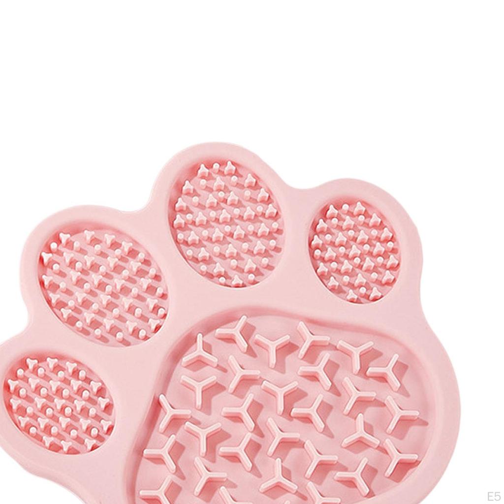 Dog Licking Pad Cat Lick Mat Easy to Clean with Suction Cup Practical Training Slow Feeder Paw Shape