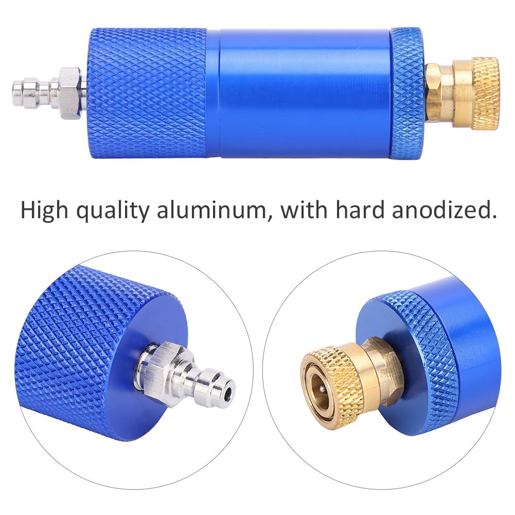 Oil‑Water Separator Filter for 30MPA 40MPA 4500psi Air Compressor with 8mm Female Connector Straight Male Connector
