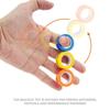 Finger Magnetic Rings Fidget Toy - Magnetic Bracelet Ring Decompress The Toy Accessory Tools (ORANGE)