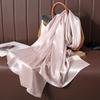 Large Size Silkly Stain Scarf Women Plain Foulard Femme Luxury Hijab Long Bandana Evening Party Dress Shawls and Wraps