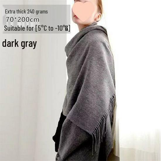 

Женский 2025 Шерстяной Утепленный Зимний Шарф и Грелка для Шеи Шаль