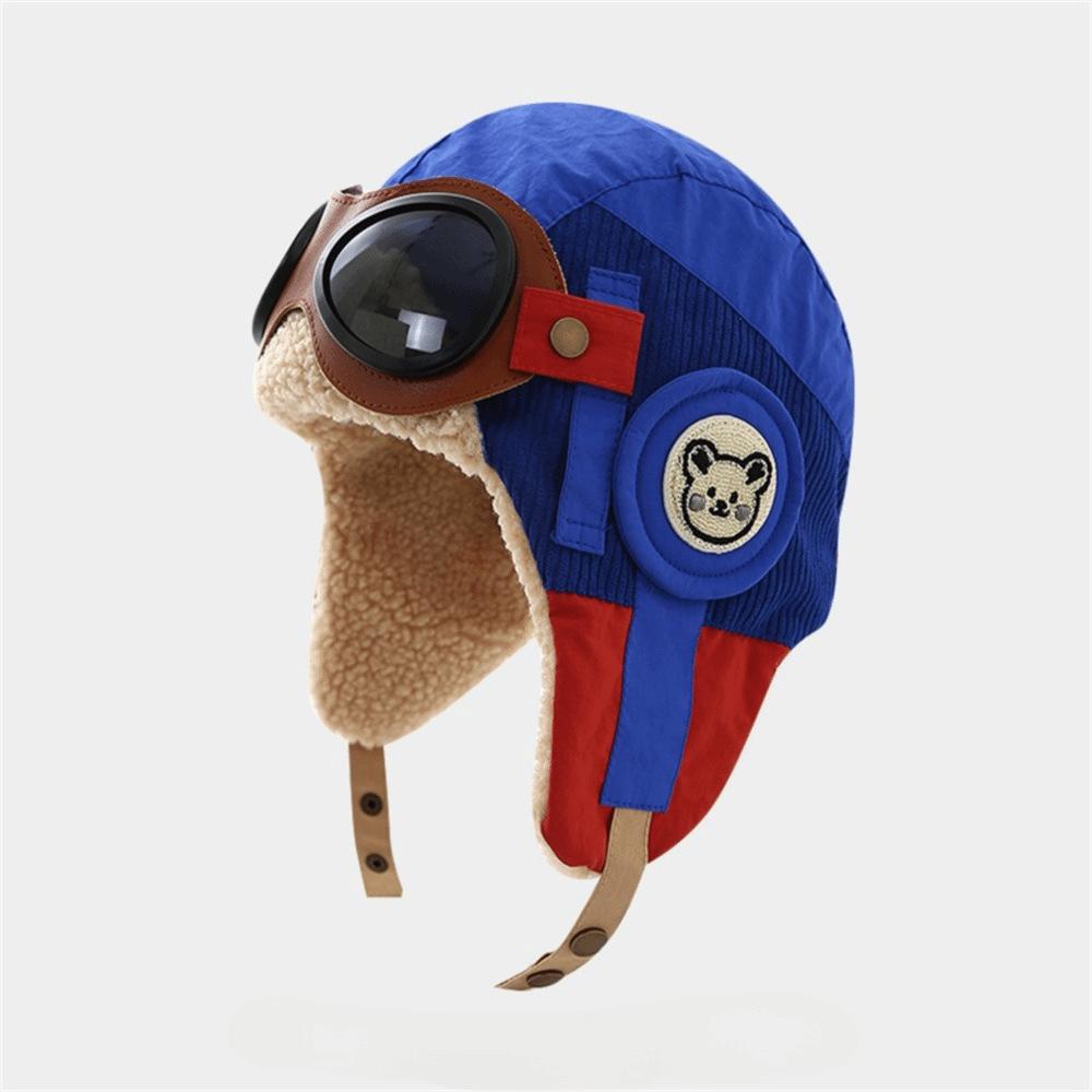 Cold Proof Pilot Hat Cute Cartoon Warm Hat Fashion Ear Protection Cap  Winter