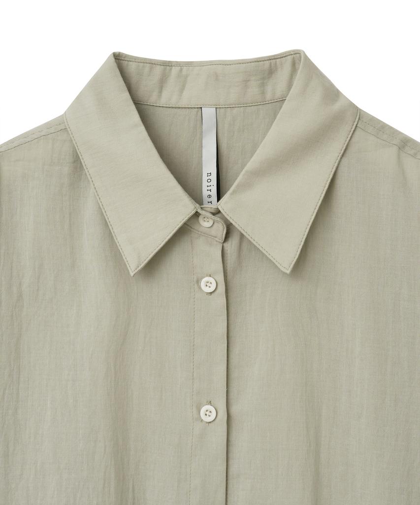 Noir For Woman Pale Scarf Loose Fit Shirt (Pale Mint)