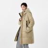 New Hooded Warm Heating Fashion Trend Women's Mid-length Fabric Loose Coat