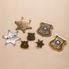 Anime Movie Zootopia Judy Rabbit Metal Police Badge Brooch, Cartoon Badge